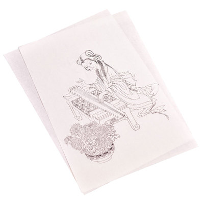 人物教程入门熟宣工笔画白描底稿