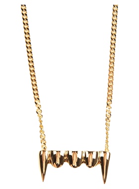 PAM925纯银犬牙蛇骨链项链