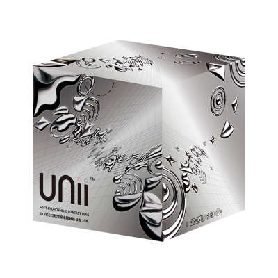 [试色2片装]U先博士伦美瞳日抛甜酷风Unii隐形眼镜2片 官方旗舰店