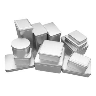 现货马口铁盒包装随身带小茶叶正方圆形大号收纳定制饼干磨砂空盒