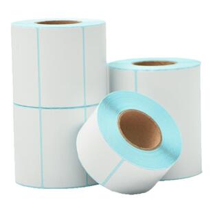 三防热敏纸标签纸30-100*500热敏不干胶条码价格标签空白电子面单邮政物流快递单打印FBA热敏纸贴纸