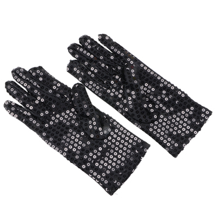 成人儿童反闪光珠片MJ比利金亮片迈克尔杰克逊舞台表演出分指手套