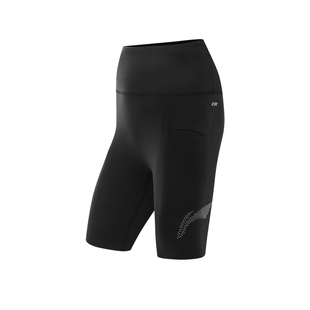 李宁运动裤 龙雀 男款简约速干凉爽贴合包裹弹力紧身运动跑步短裤