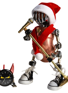 赛博朋克蒸汽朋克机器人桌面摆件