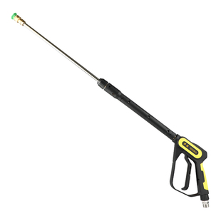 高压水枪洗车机清洗专用喷头指南车陶瓷喷枪扇形自锁活接长管配件