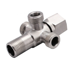 一进二出三出角阀止水阀304不锈钢二三通阀4分流器双出水多功能