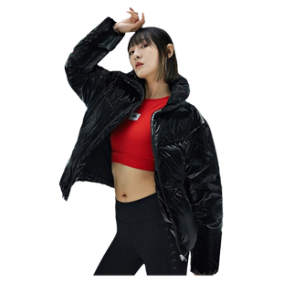 Kappa卡帕羽绒服冬装女高立领面包服亮面防寒保暖外套K0B82YY06F