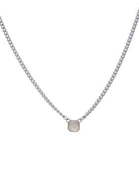 渐变水晶宝石项链小众设计高级感