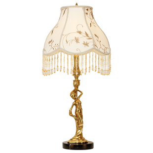 杰瑞唐宝法式全铜复古台灯欧式奢华客厅书房卧室床头公主房女儿房