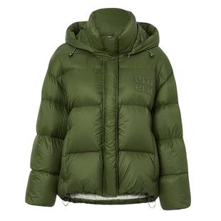 恩瑞妮专柜同款2025冬季新款短款字母气质淑女休闲羽绒服外套女