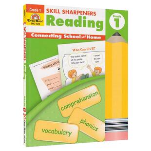 Evan-Moor Skill Sharpeners Reading Grade 1 美国加州教辅 英语阅读练习册 一年级 幼儿英语启蒙教材 技能铅笔刀 英文原版进口