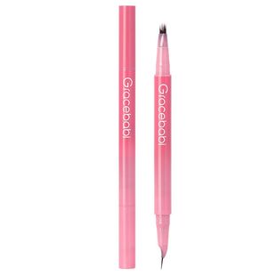 Gracebabi多叉防水持久双头水眉笔分明新手野生不易晕染眼线笔