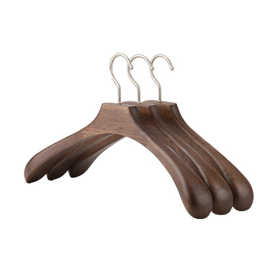 宽肩实木衣架防滑无痕大衣服撑子