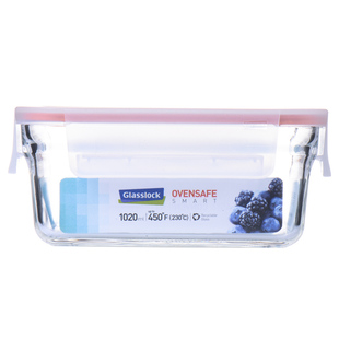 glasslock进口smart系列玻璃密封保鲜盒微烤两用便当饭盒冷冻盒