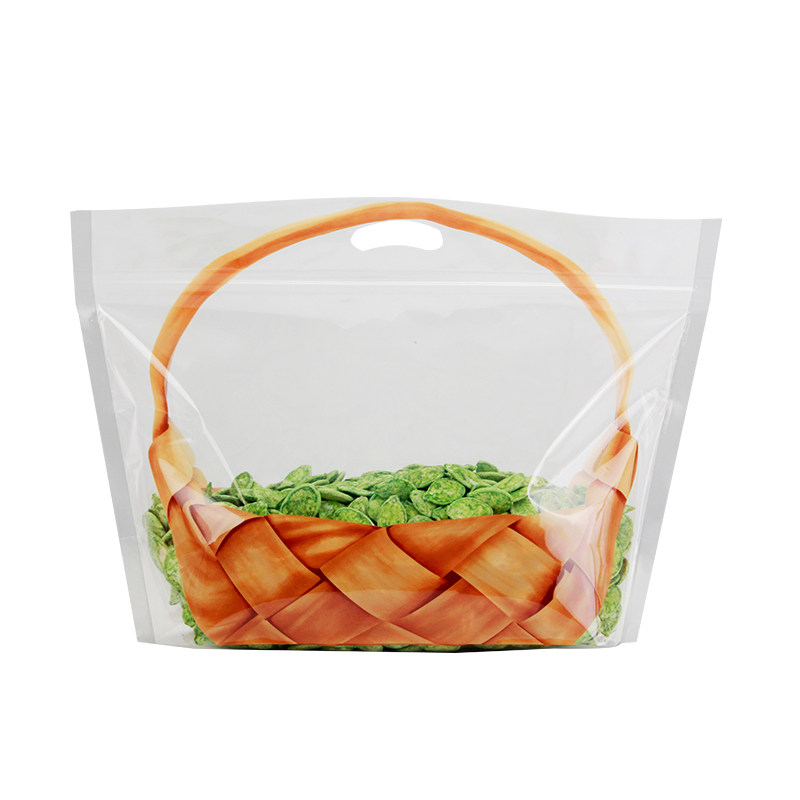 通用手提自封自立篮子蛋糕面包甜品吐司烘焙食品密封礼品包装袋