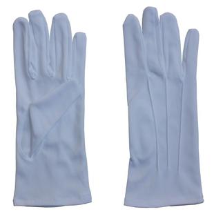 礼仪白三筋男女白手套薄短款春夏季运动会表演劳保安开车礼宾手套