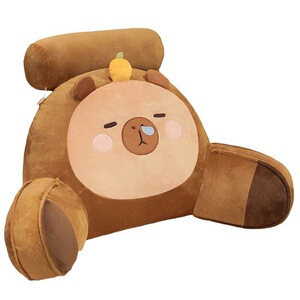 卡皮巴拉按摩靠垫腰背大尺寸舒适