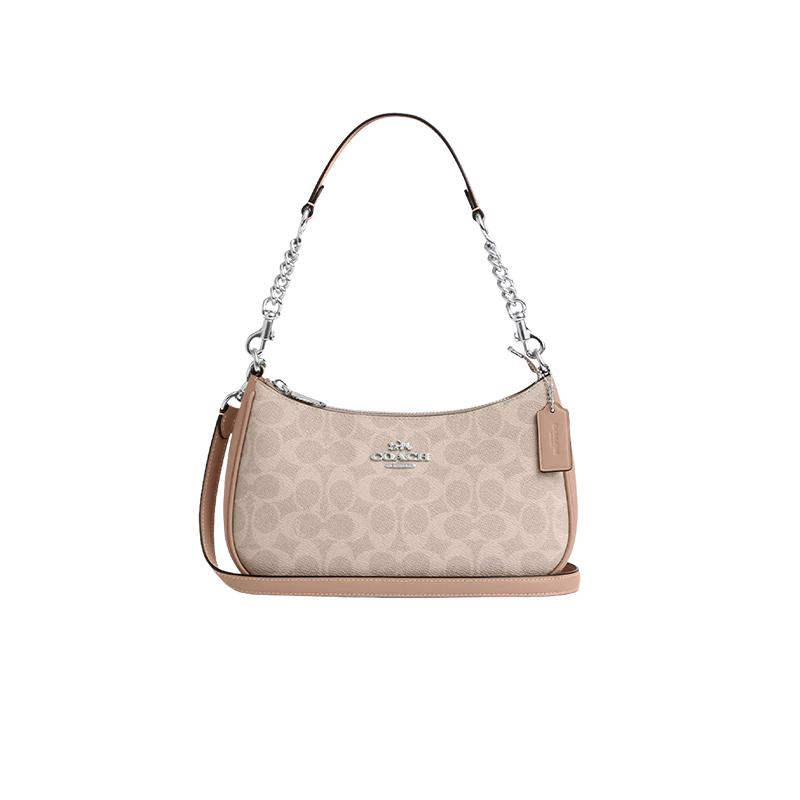 COACH/蔻驰女士老花手提单肩包
