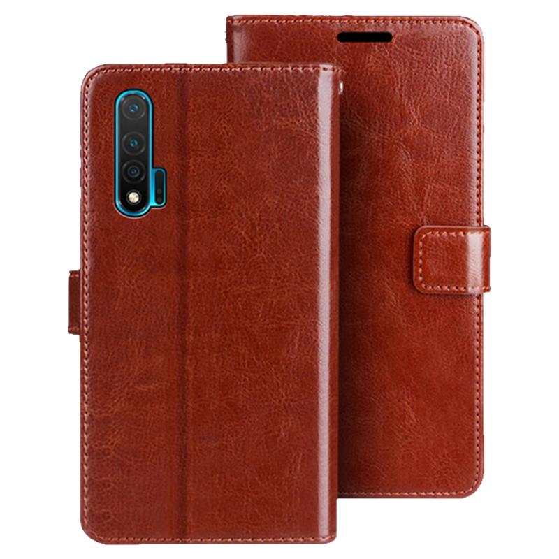 适用华为nova6手机壳翻盖式皮套WLZ一AN00保护硅胶套6.57英寸wlzal00外壳5G4g全包防摔爆软边钱包插卡磁扣款