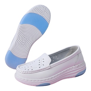 诺诗客护士鞋女软底夏透气防滑舒适镂空增高厚底不累脚医护工作鞋