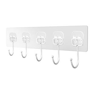 挂钩强力粘胶厨房墙壁门后无痕吸盘免打孔粘钩承重浴室连排壁挂贴