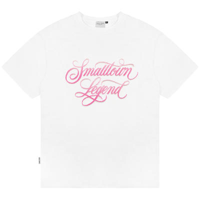 STK SmallTownKid渐变手写体牙刷绣短袖T恤美式吸汗速干潮牌体恤