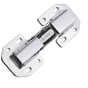 免开孔明装铰链衣柜合页无需开槽桥式弹子缓冲阻尼加厚门橱柜合页