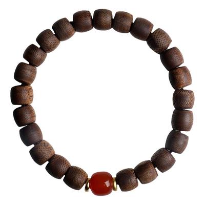 木盛缘真品天然奇楠沉香木玉手串