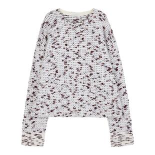 高超同款 CRUSH Collection2025早秋新款无边彩点毛衣男女情侣款