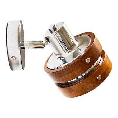 zoxy卧室复古壁灯木纹色