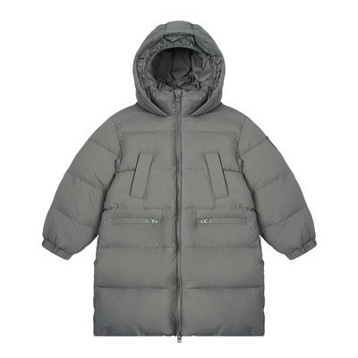 中大儿童保暖羽绒服黑灰色