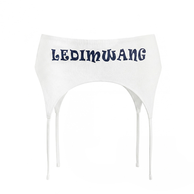LEDIMWANG美式字母印花针织屁帘