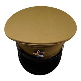 成人伪军皇协军大檐帽民国时期儿童八一南昌起义帽子新四军大盖帽