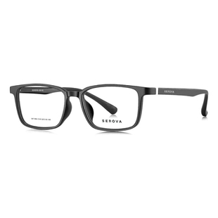 施洛华大脸黑框眼镜男款高级感TR防蓝光眼镜框配近视加散光SF763