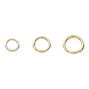 单圈保色14K包金开口圈连接圈DIY手工发簪项链手链收尾圈饰品配件