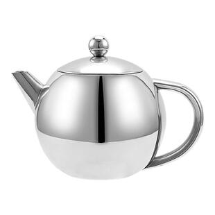 304不锈钢茶壶加厚家用欧式花茶壶带滤网酒楼酒店茶楼茶水壶简约