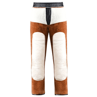 皮裤男加绒加厚防风保暖防水骑行耐磨骑手劳保工作外卖男士皮棉裤