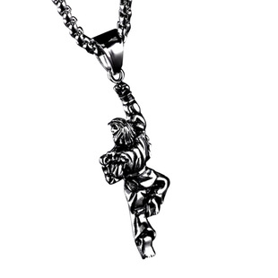 健身项链男人街霸升龙拳钛钢运动饰品个性游戏周边配饰前卫挂件