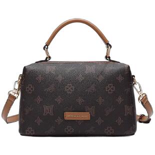 稻草人手提包女包2026新款时尚单肩包撞色复古百搭女士斜挎包正品