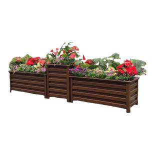 铝合金花箱市政阳台景观户外组合定制花坛庭院学校种植不锈钢花槽