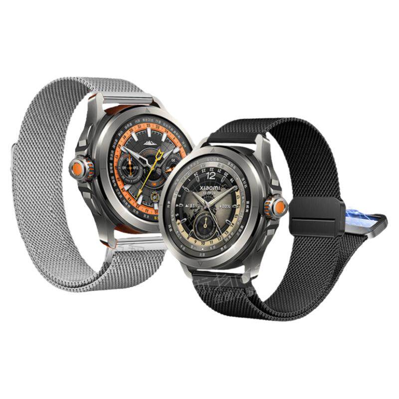 适用小米watch5手表S5新款S4/sport米兰磁吸表带S3运动S2智能金属S1pro男士表链color2女生GTS4/3华米GTR4/3