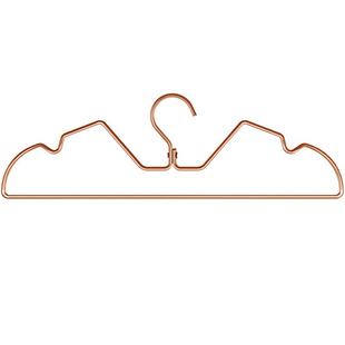 比人短颈抬高衣架增高家用金属衣挂无痕缩脖子铝合金短脖不锈钢