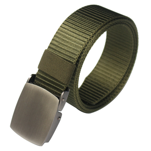 加长皮带尼龙腰带男帆布皮带按压合金扣韩版潮人工装运动休闲裤带