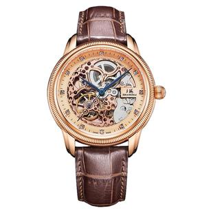 上海牌手表男全自动机械表镂空防水精钢透底镶钻官方国产腕表5002