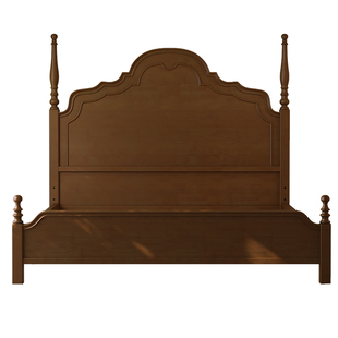 电动智能床框架全实木法式中古风实木床复古智能床专用床外框架子