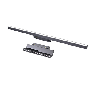 飞时代极窄磁吸轨道灯15mm无边框嵌入式暗装线条灯导轨射灯无主灯