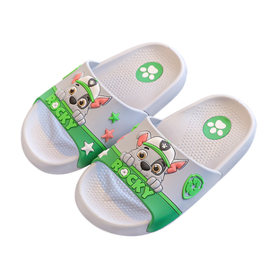 汪汪队女童夏季拖鞋男孩宝宝室内洗澡防滑一字拖家用软底耐磨凉拖