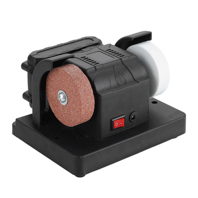 台式微型电动砂轮机双砂轮设计可调速磨刀器纯铜芯不锈钢抛光打磨