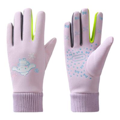 儿童保暖防水滑雪手套