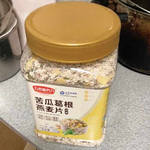 新日期五谷新势力苦瓜葛根燕麦片700g罐装代餐粥